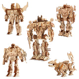 DIY Wooden 3D Assembly Puzzle Kit - Build Up Collectible Wooden Figure Toys