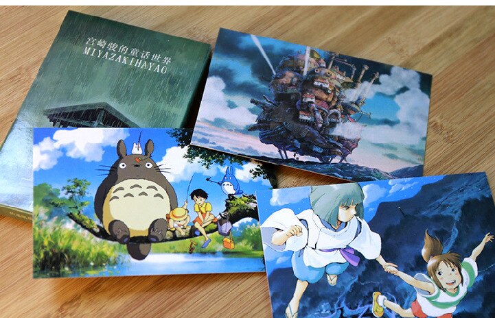 Oil Painting Studio Ghibli Postcards