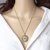 New Vintage Pirates of the Caribbean Aztec Gold Coin Necklace