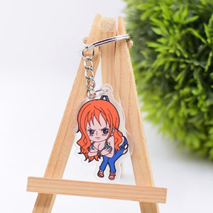 Popular Anime One Piece Cute Collectible Acrylic Keychains