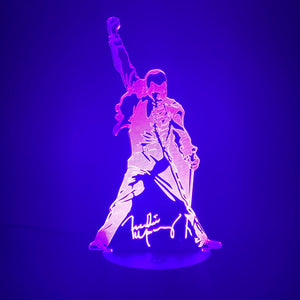 The Queen Freddie Mercury 3d Led Lamp