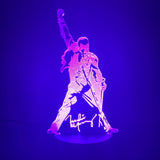 The Queen Freddie Mercury 3d Led Lamp