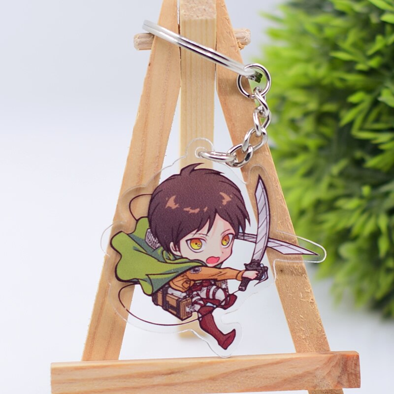 Attack on Titan Cute Character Collectible Acrylic Keychains 1st Set