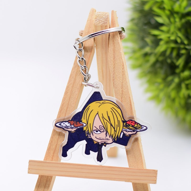 Popular Anime One Piece Cute Collectible Acrylic Keychains