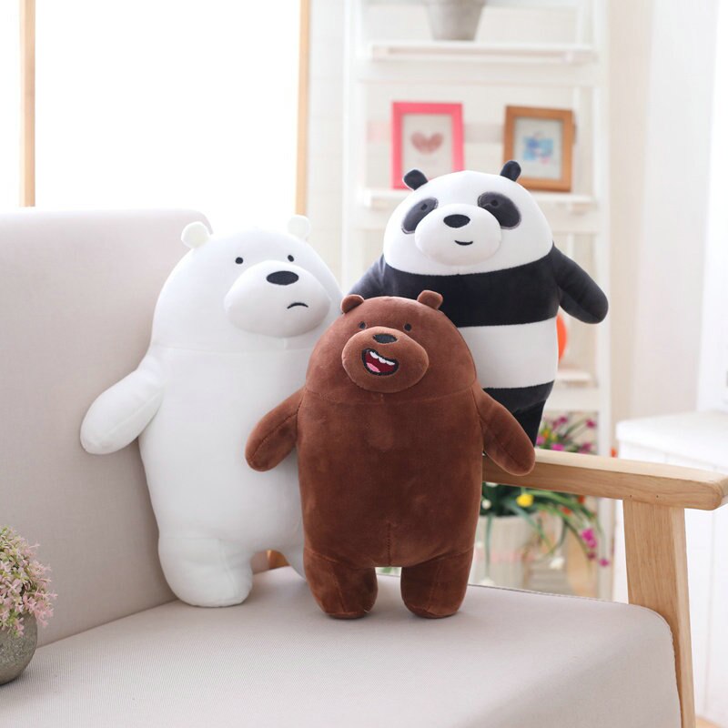 Cartoon Network's Cute We Bare Bears Collectible Plush Toy Gift for Kids   (10cm-50cm)