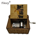 Wooden Hand Crank Queen Musical Box Bohemian Rhapsody