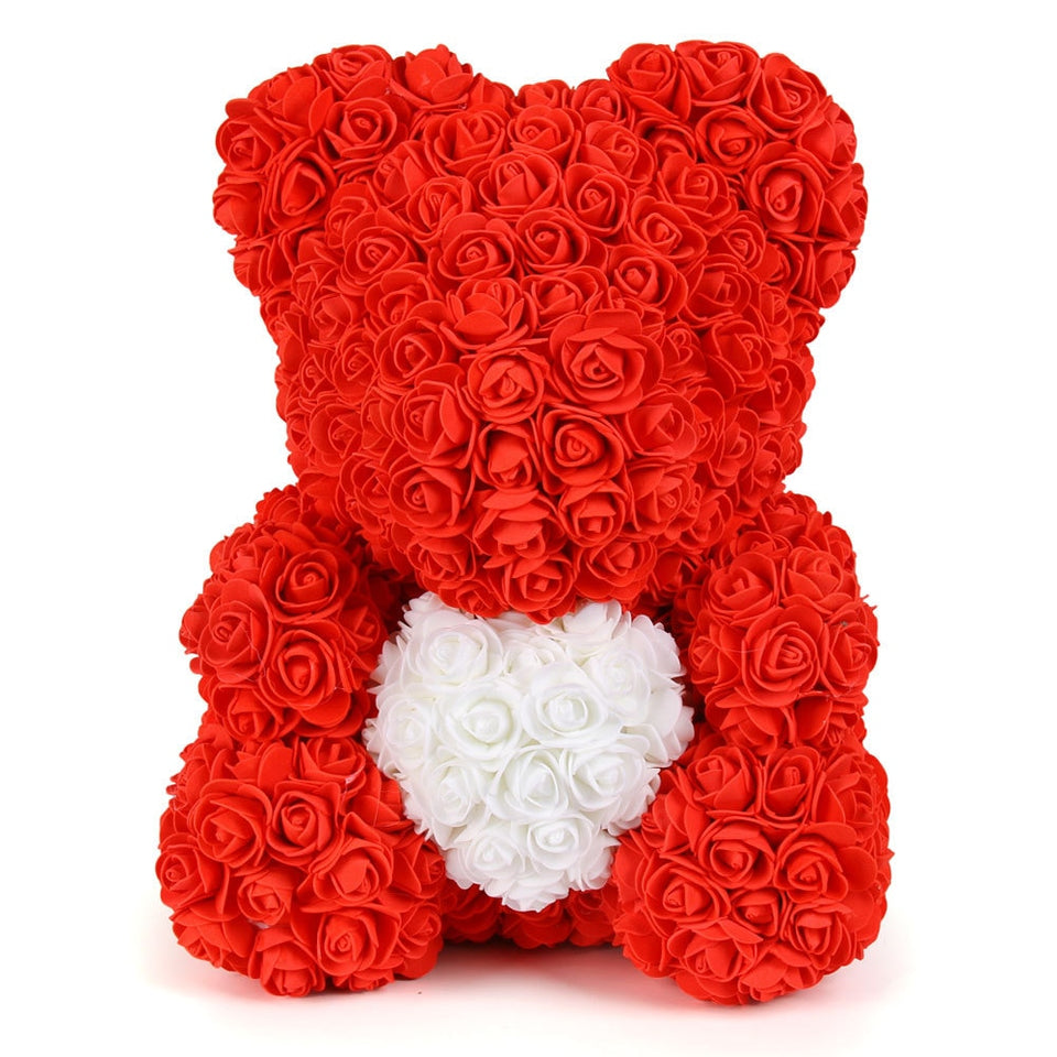 Teddy Bear Rose - Artificial Flowers Rose Bear for Women Valentines Wedding Gift
