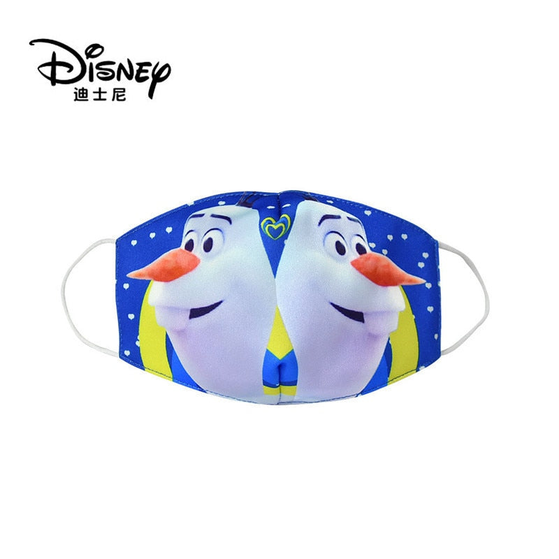 Frozen Washable Cotton Face Masks for Children Anti-Dust Protective Masks for Boys & Girls
