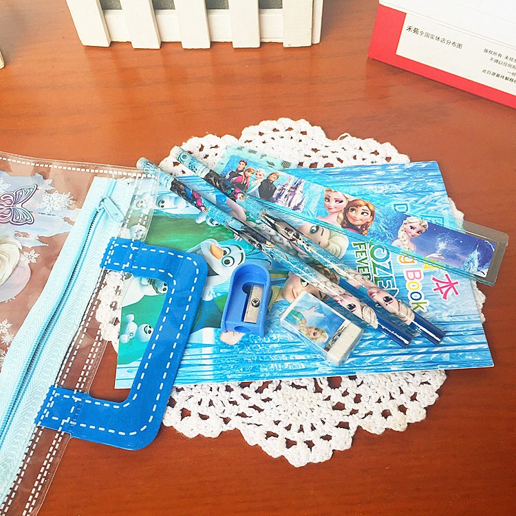 7pcs Frozen Pencil Case Set for School