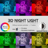 Naruto Shippuden Collectible Acrylic LED Night Lamp