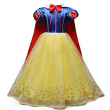 Fancy Girl Princess Dresses Sleeping Beauty Belle Beauty and the Beast Cosplay Costume Elsa Anna Dress Children Party Clothes