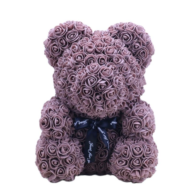 Teddy Bear Rose - Artificial Flowers Rose Bear for Women Valentines Wedding Gift