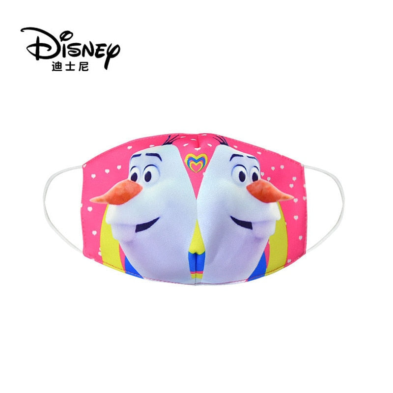 Frozen Washable Cotton Face Masks for Children Anti-Dust Protective Masks for Boys & Girls