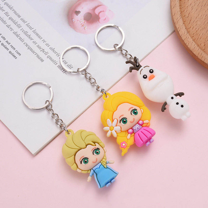 Princess Anna Elsa  Keychain For Women