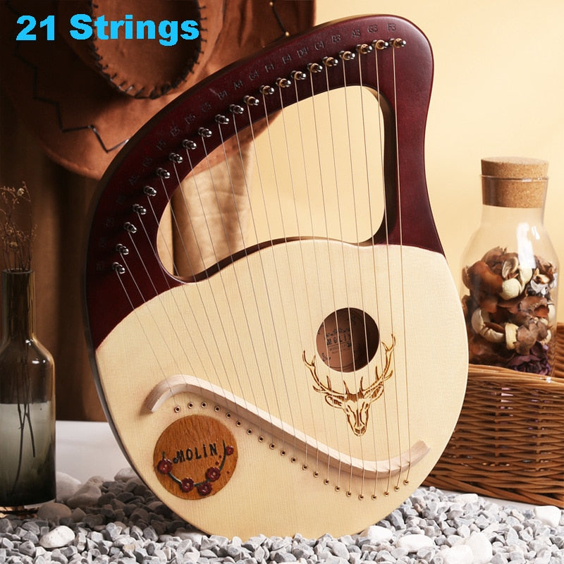 21 Strings - Wooden Harp