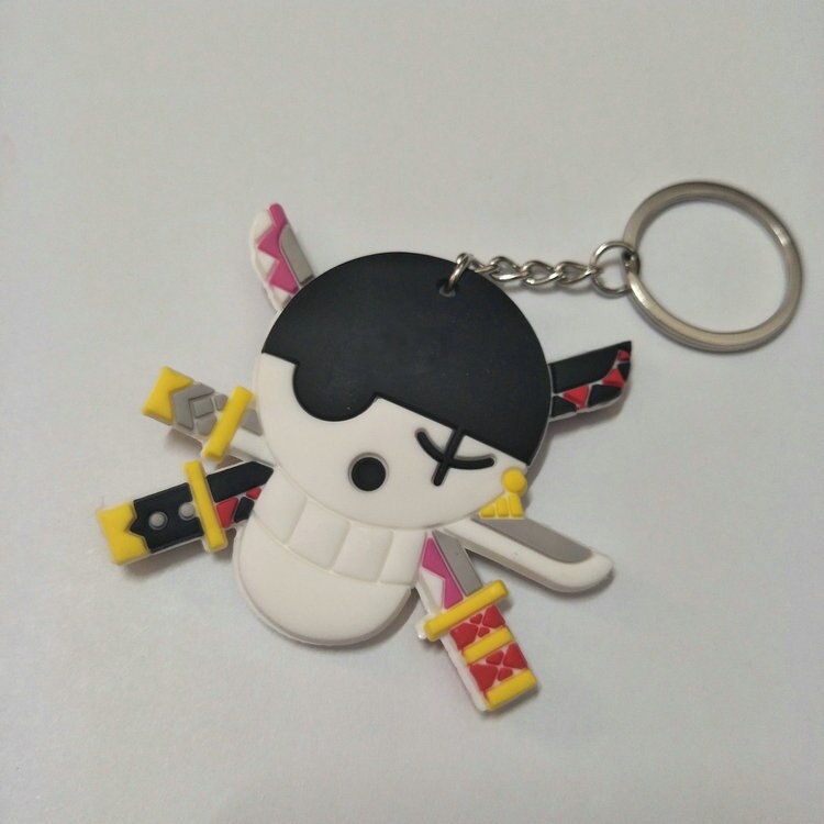 One Piece  Anime Collectible Prop Accessory Key Ring - Double Sided with Fun Characters