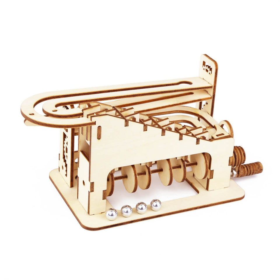 DIY Mechanical Maze Ball Marble Run - 3D Wooden Puzzle Kit