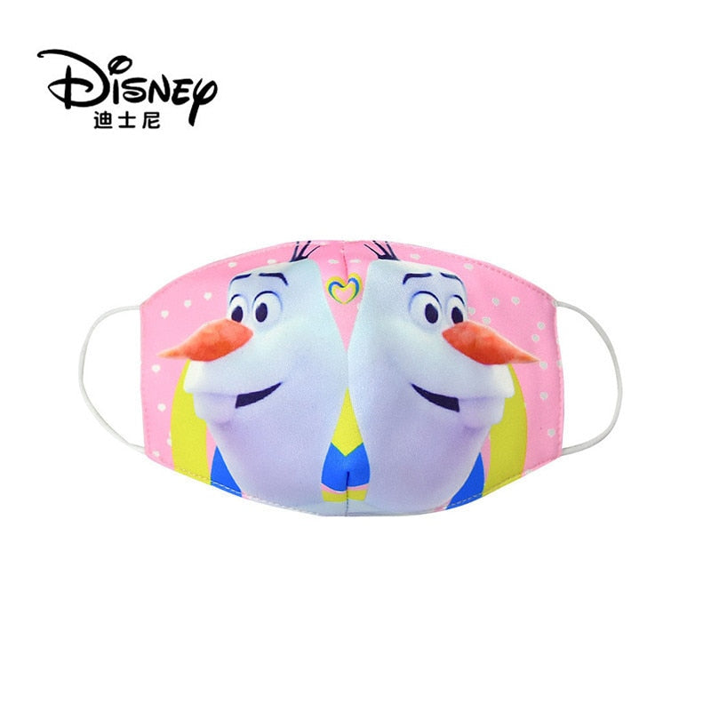 Frozen Washable Cotton Face Masks for Children Anti-Dust Protective Masks for Boys & Girls
