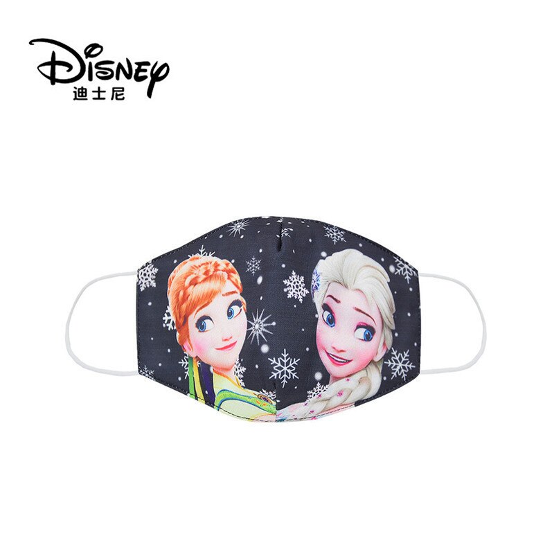 Frozen Washable Cotton Face Masks for Children Anti-Dust Protective Masks for Boys & Girls