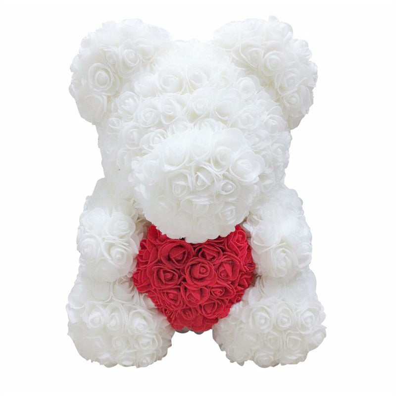 Teddy Bear Rose - Artificial Flowers Rose Bear for Women Valentines Wedding Gift