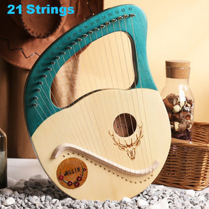 21 Strings - Wooden Harp