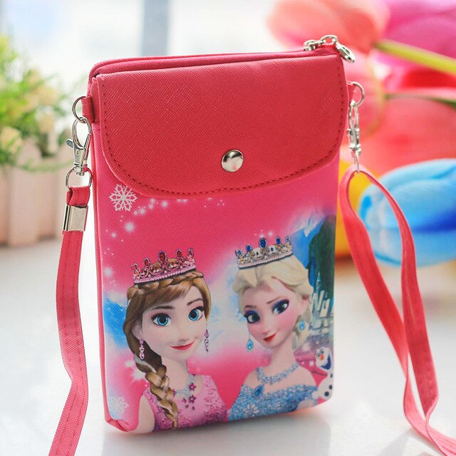 Frozen 2 Princess Messenger Leather Bag Cute Snack Bag Gift for Girls