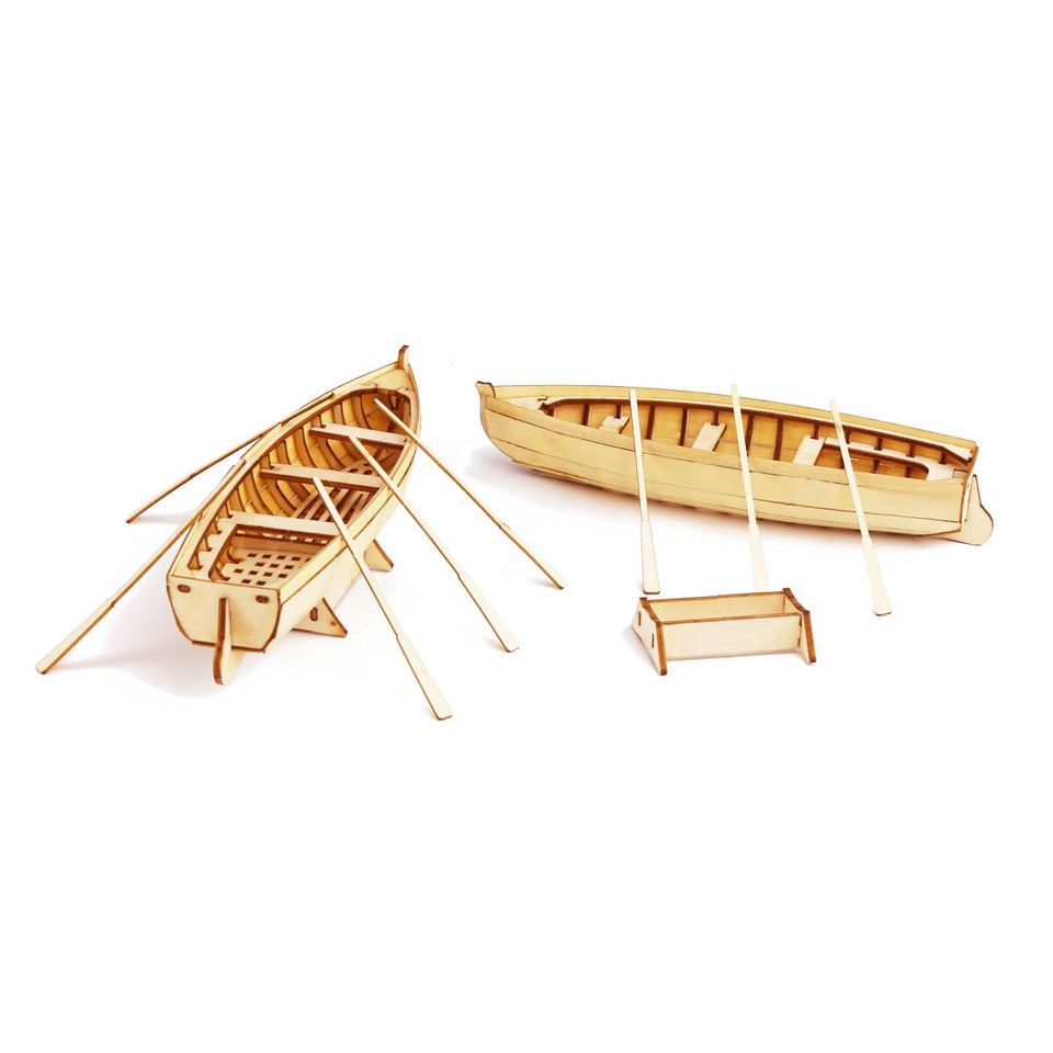 DIY Row Boat Wooden Ship Building Kit - 3D Puzzle Decoration Sailboat Toys
