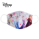 Frozen Washable Cotton Face Masks for Children Anti-Dust Protective Masks for Boys & Girls