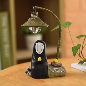 Studio Ghibli's No Face & Totoro LED Night Light Lamp - Spirited Away & My Neighbor Totoro Resin Action Figure Kids Toy
