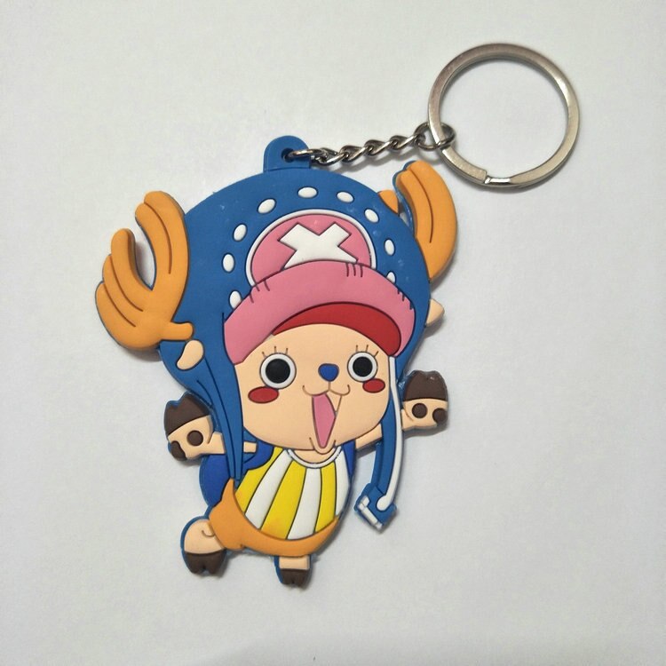 One Piece  Anime Collectible Prop Accessory Key Ring - Double Sided with Fun Characters