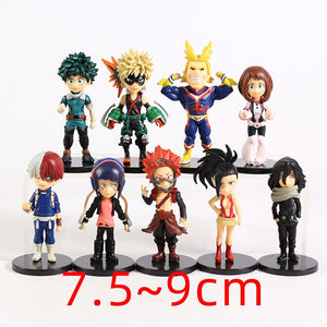 My Hero Academia Collectible PVC Action Figure Toy Model Bundle