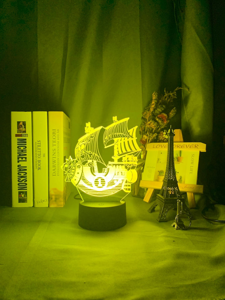 ONE PIECE's Thousand Sunny Ship LED Night Light for Bedroom Decor
