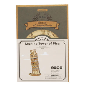 DIY 3D Leaning Tower of Pisa Wooden - 137pcs Puzzle Toy Gift for Children
