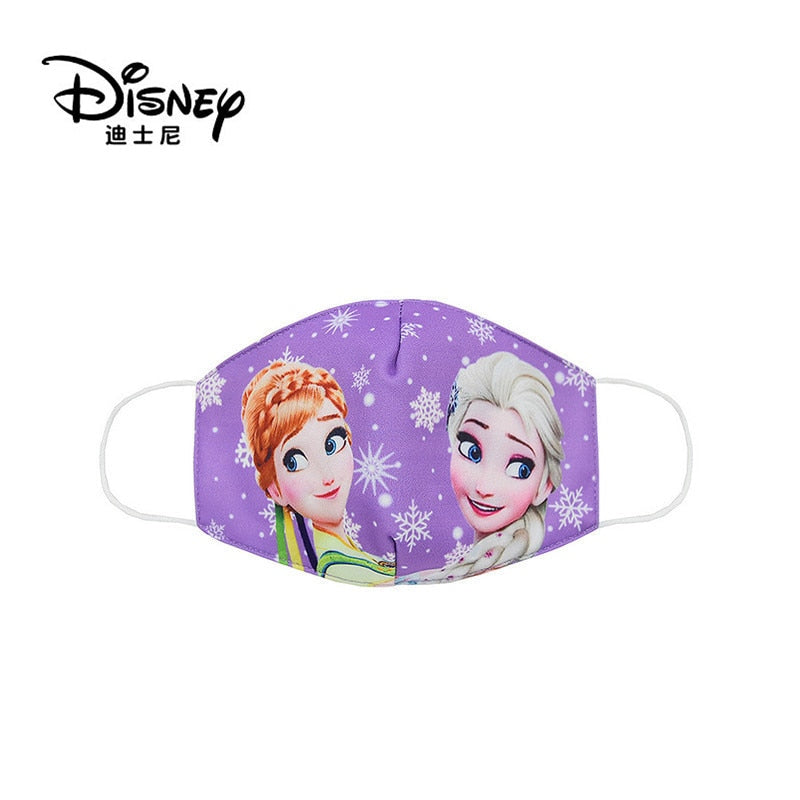 Frozen Washable Cotton Face Masks for Children Anti-Dust Protective Masks for Boys & Girls