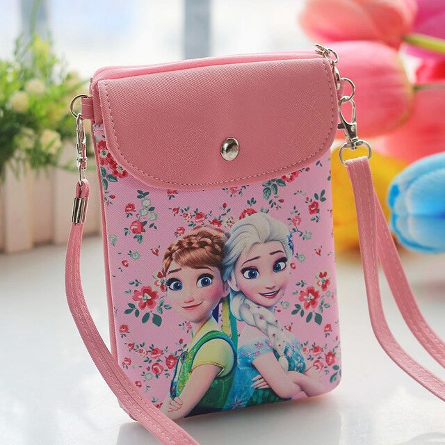 Frozen 2 Princess Messenger Leather Bag Cute Snack Bag Gift for Girls