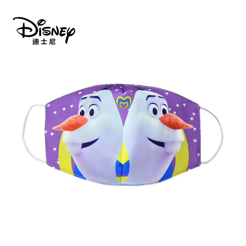 Frozen Washable Cotton Face Masks for Children Anti-Dust Protective Masks for Boys & Girls