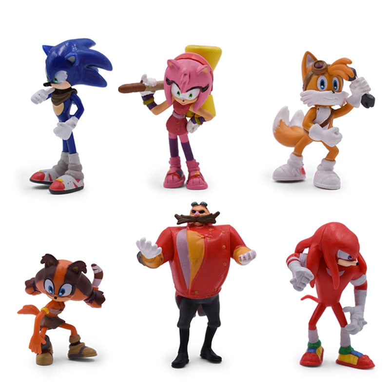 Popular Sonic the Hedgehog Character PVC Action Figure Toys For Children