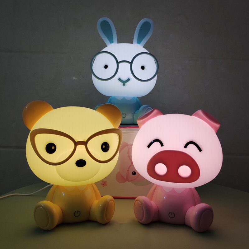 Adorable Glowing Animal Night Lamps - Cute Surprise Gift for Home Decor