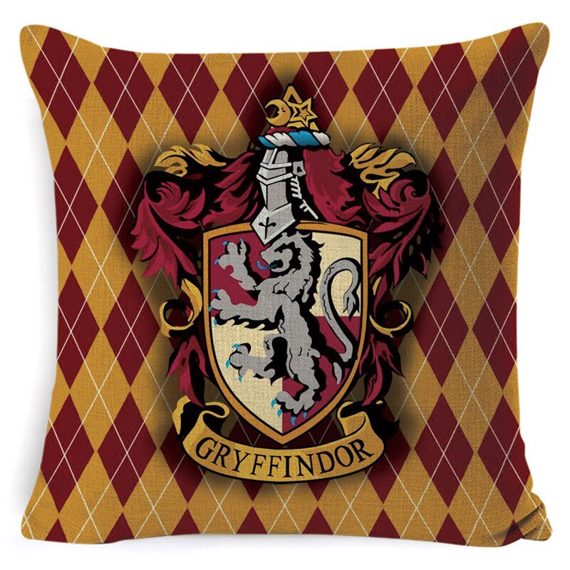 Decorative Harry Potter Cushion Cover Cotton Linen Pillowcase 45x45cm