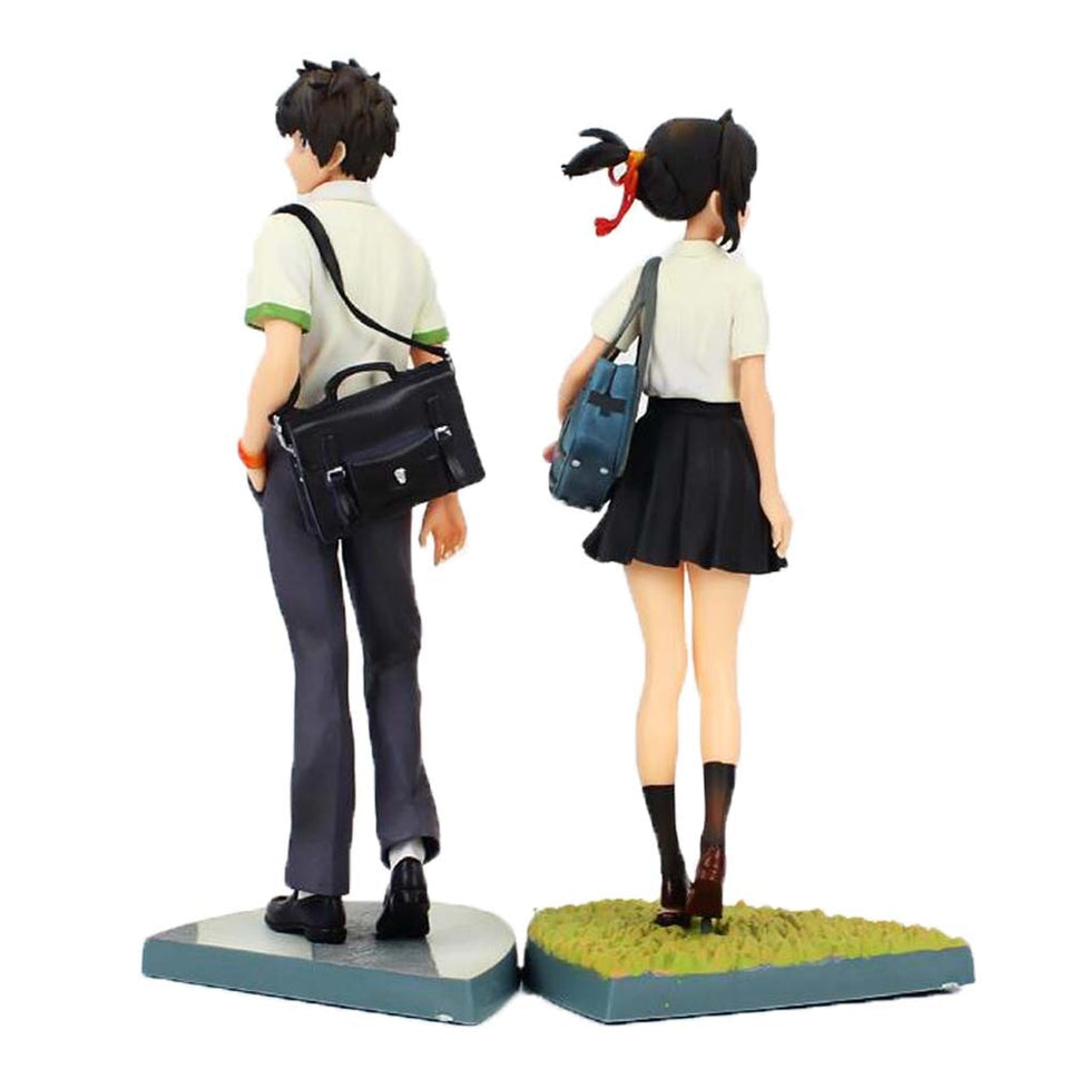 Your Name (Kimi no Nawa) Collectible PVC Action Figure Toy Gifts (22cm) - 2pcs in 1 set