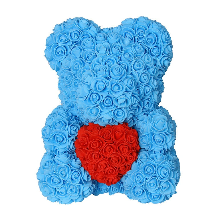 Teddy Bear Rose - Artificial Flowers Rose Bear for Women Valentines Wedding Gift