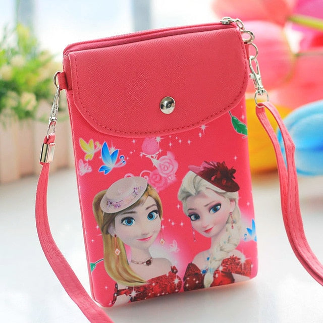 Frozen 2 Princess Messenger Leather Bag Cute Snack Bag Gift for Girls