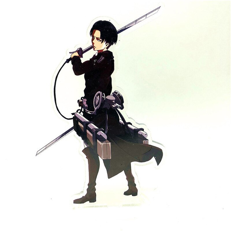Anime Attack on Titan Levi Ackerman Acrylic Collection - Collectible Action Figure Model (16cm)