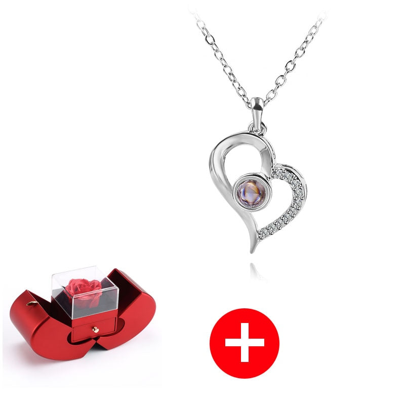 Love Apple Jewelry Box - Rose Flower Gift Boxes