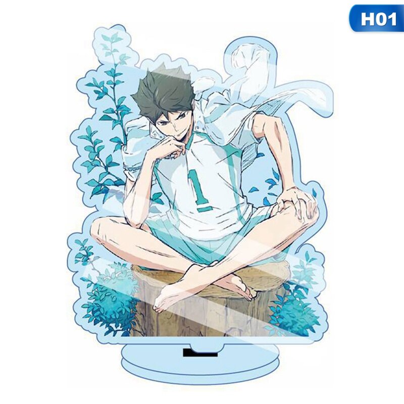 Anime Haikyuu Figures Desk Plate Acrylic Stand Model Collection (13cm)