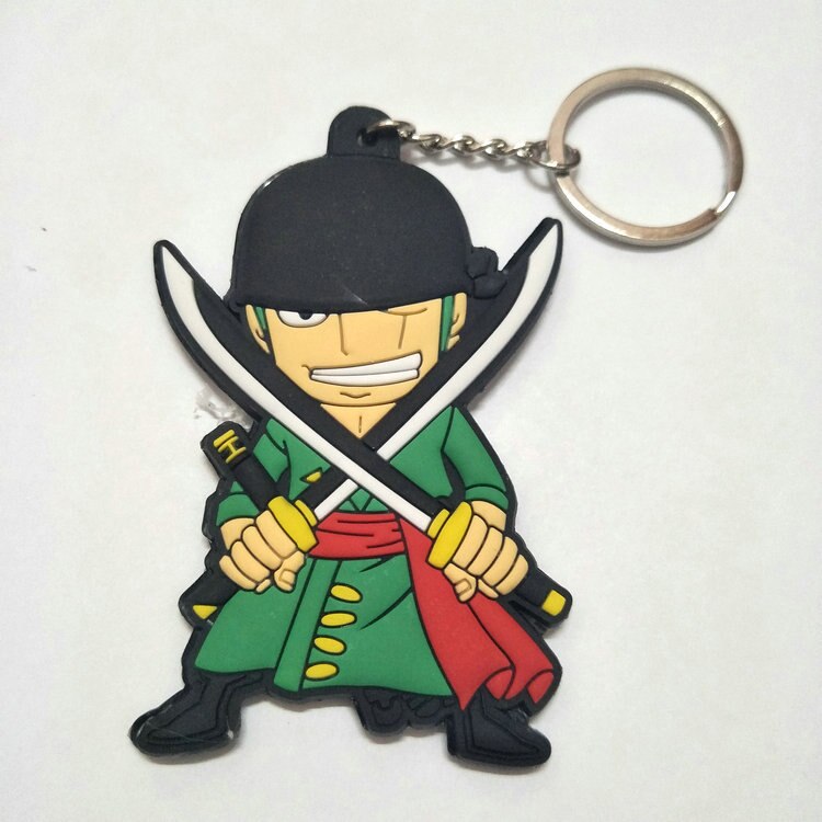 One Piece  Anime Collectible Prop Accessory Key Ring - Double Sided with Fun Characters