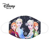 Frozen Washable Cotton Face Masks for Children Anti-Dust Protective Masks for Boys & Girls