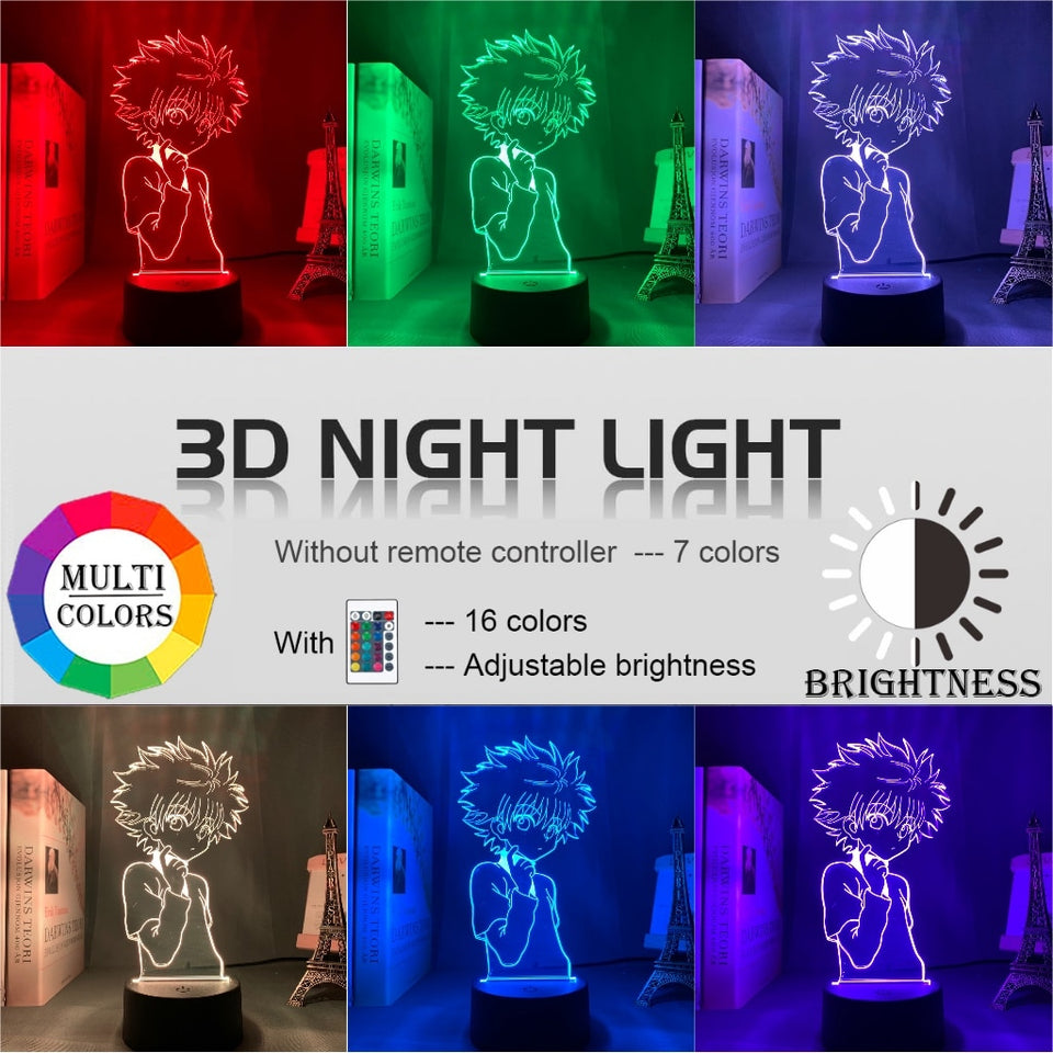 Anime Hunter x Hunter Collectible LED Night Lamp 3D Effect