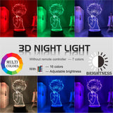 Anime Hunter x Hunter Collectible LED Night Lamp 3D Effect