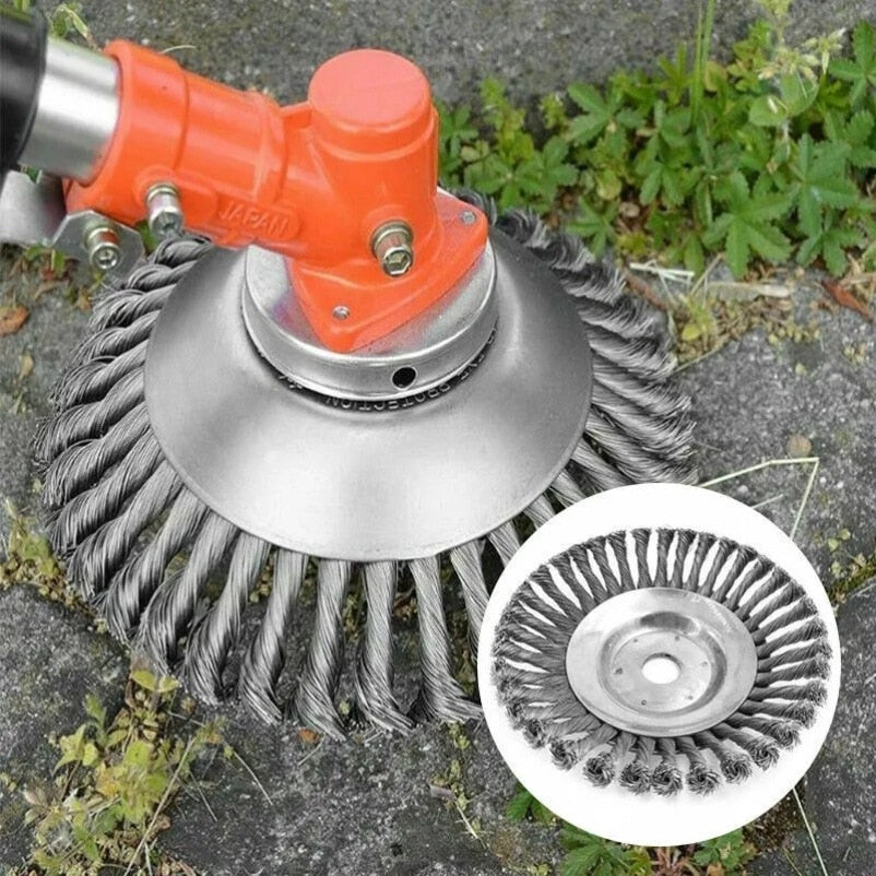 Wire Wheel Brush Garden Lawn Mower